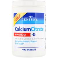 21st Century Calcium Citrate Maximum D3 400tabs