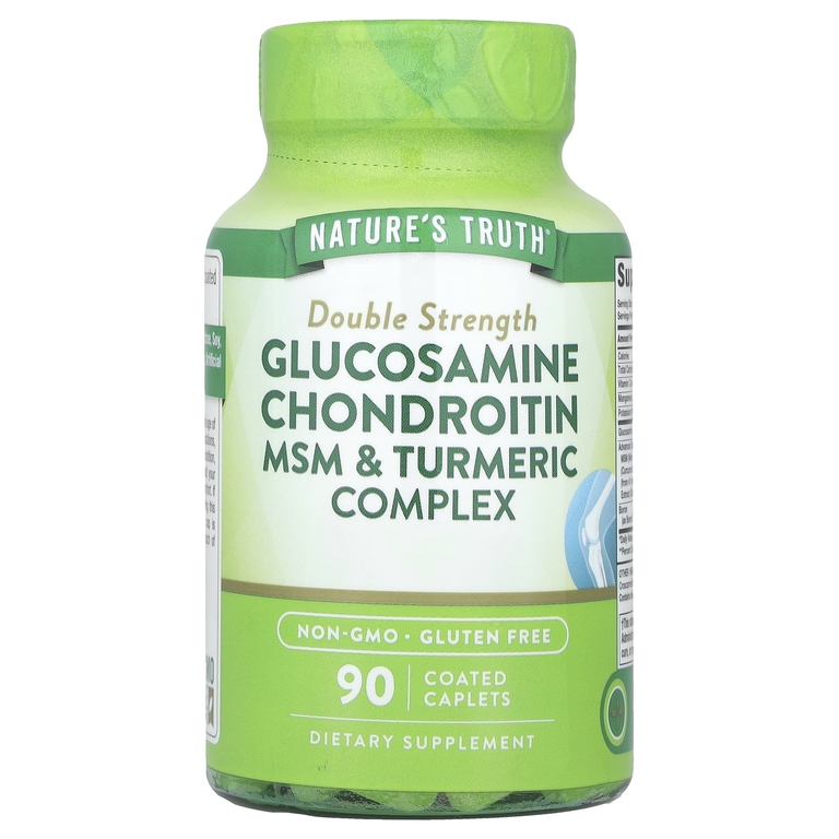 Nature's Truth Double Strength Glucosamine Chondroitin MSM turmeric complex 90caplets