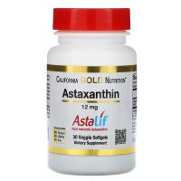 California Gold Nutrition Astaxanthin AstaLif Pure Icelandic 12mg 30vsoftgels