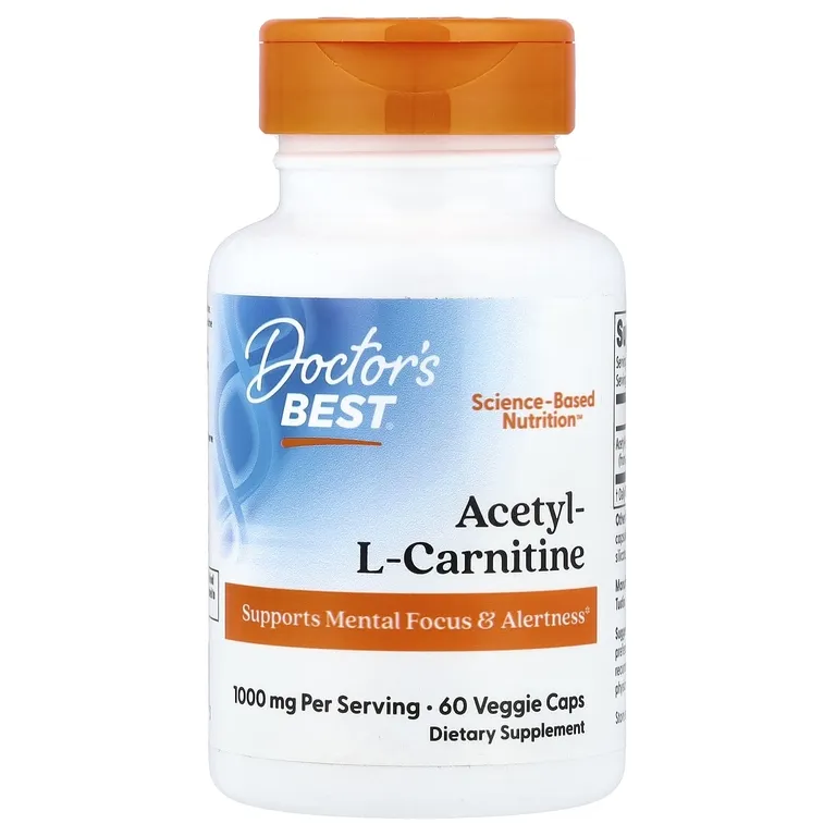 Doctor's Best  Acetyl L-Carnitine 1000mg 60vegcaps