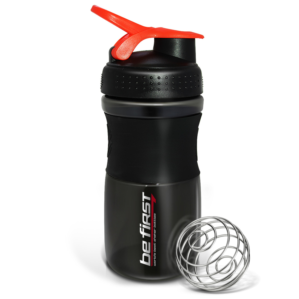 Be First Спортивный шейкер 600мл с шариком (Черный)
