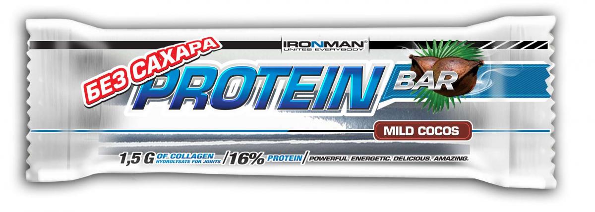 Ironman Protein Bar 50g Мягкий кокос