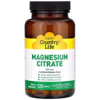 Country Life Magnesium Citrate 250mg 120tabs