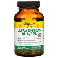 Country Life Ultra Omegas DHA/EPA 120softgels