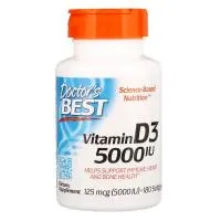 Doctor’s Best Vitamin D3 125mcg (5,000IU) 180Softgels