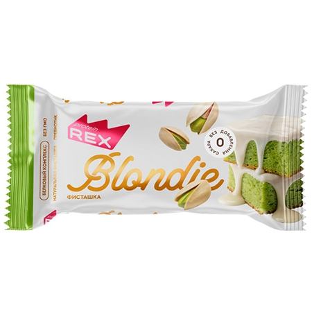 ProteinRex Пирожное Блонди 50г Фисташка