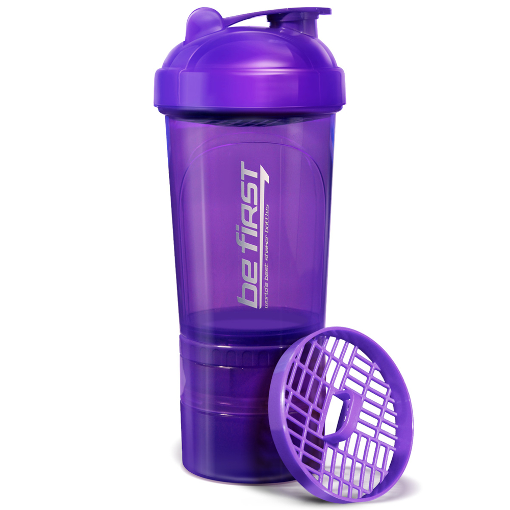 Be First Спортивный шейкер 3-в-1 500мл TS1352 (Фиолетовый)