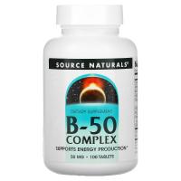 Source Naturals B-50 Complex 50mg 100tabs