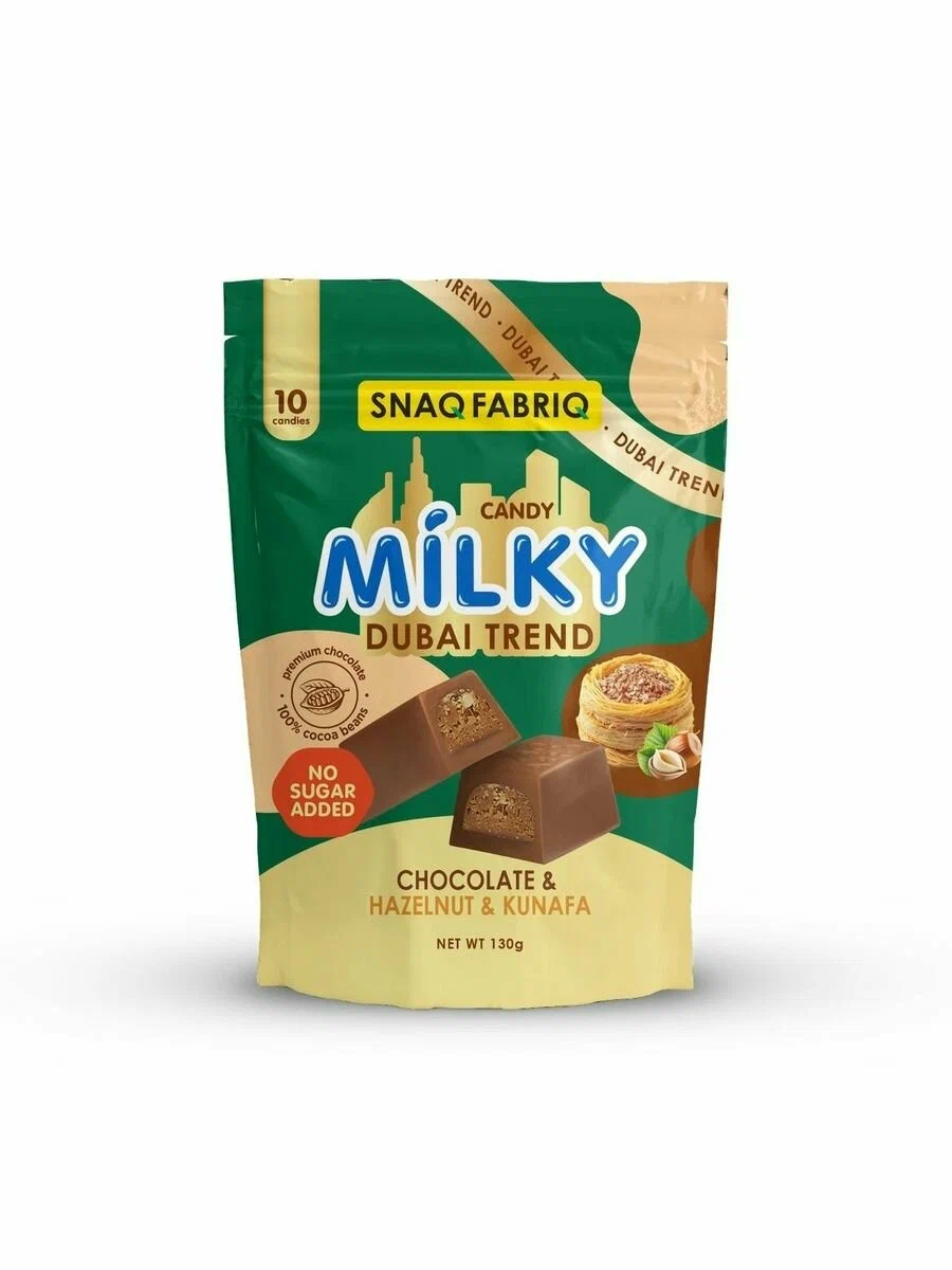 Snaq Fabriq Молочная шоколадка 130гр Фундук и хрустящее тесто
