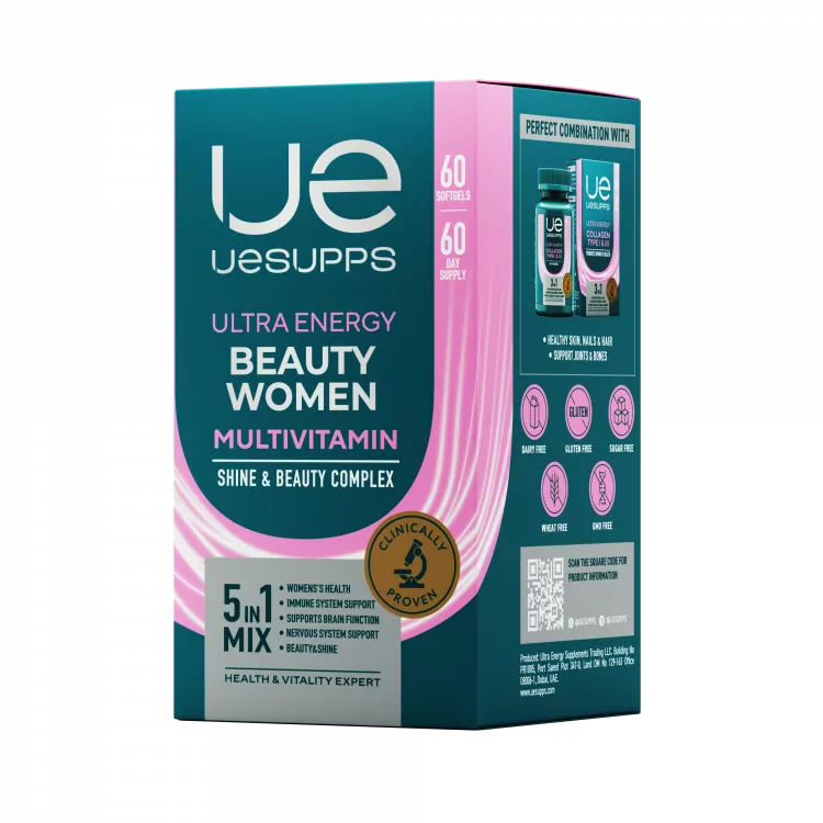UESUPPS Beauty Women Multivitamin Ultra Energy 60gelcaps