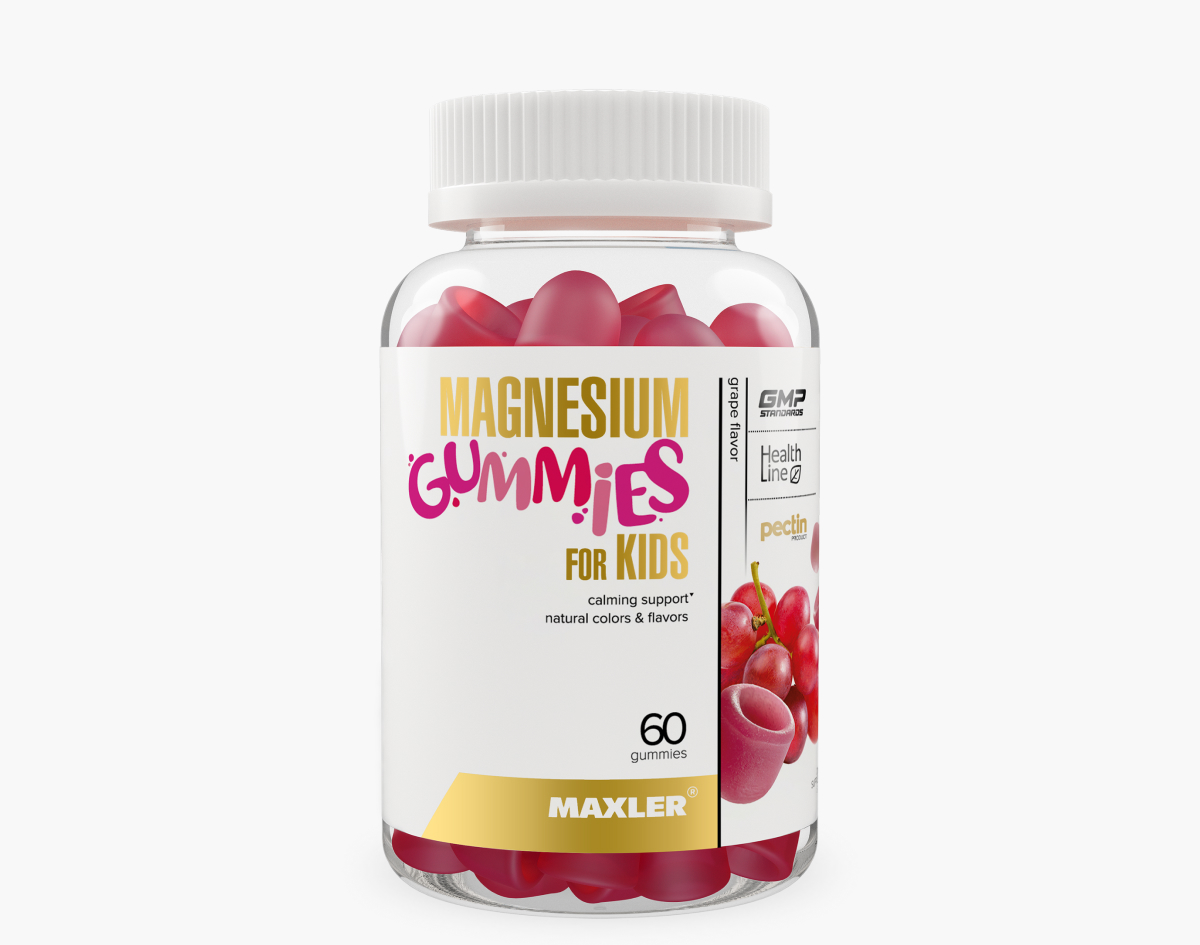 Maxler Magnesium 60gummies Виноград 