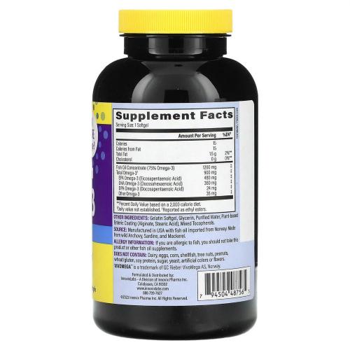 InnovixLabs Triple Strength Omega-3 200softgels