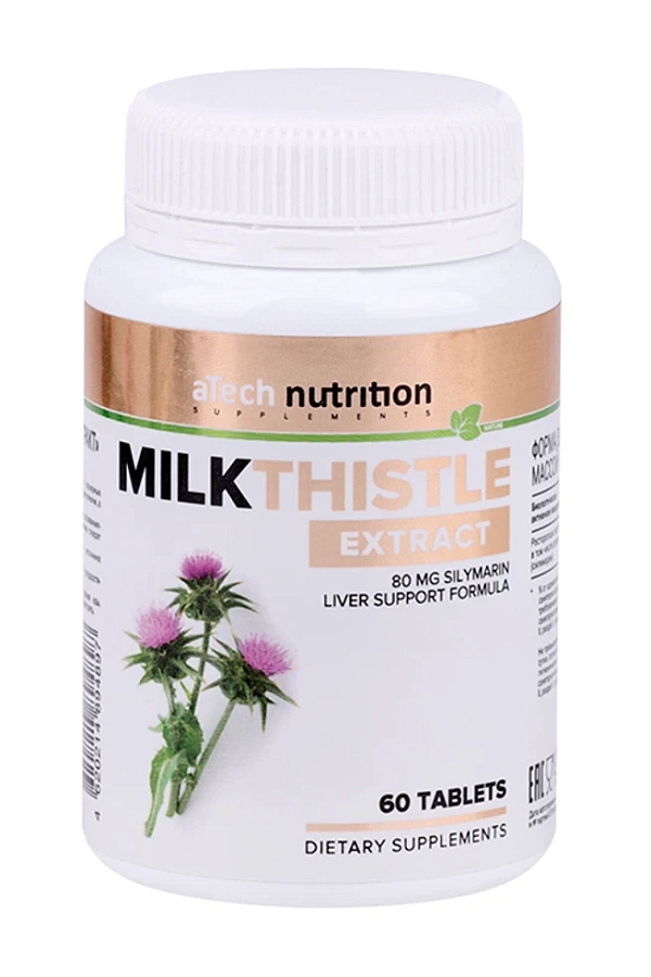 aTech nutrition Расторопши Экстракт 500mg 60tabs
