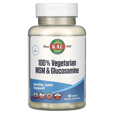 KAL 100 vegetarian MSM Glucosamine 60tabs